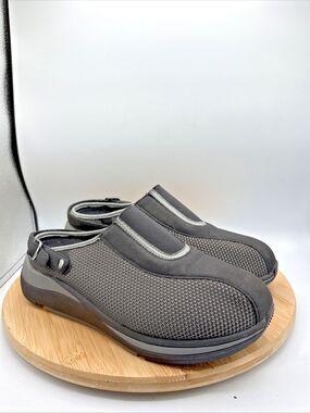 Drew Pursuit Slip On Sneaker Clog Black Mesh WW Strap Comfort Shoes 10.5
